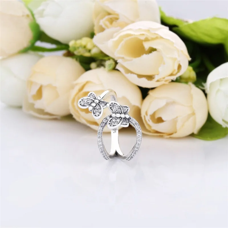 (image for) PANDORA Bedazzling Butterflies Ring - 197920CZ - View 4