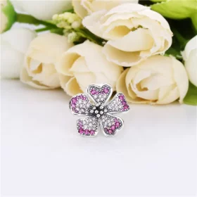 PANDORA Big Peach Blossom Flower Charm - 798073NCCMX PANDORA Big Peach Blossom Flower Charm - 798073NCCMX