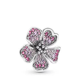 PANDORA Big Peach Blossom Flower Charm - 798073NCCMX PANDORA Big Peach Blossom Flower Charm - 798073NCCMX