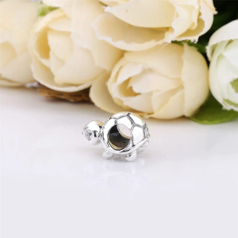(image for) PANDORA Bright-Eyed Turtle Charm - 797878CZ - View 3