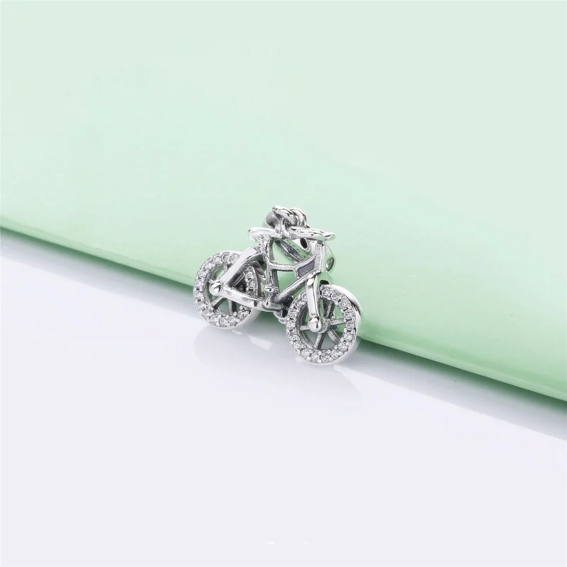(image for) PANDORA Brilliant Bicycle Dangle Charm - 797858CZ - View 4