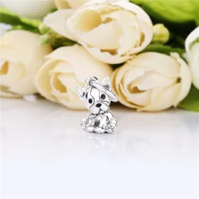 PANDORA Bulldog Puppy Dangle Charm - 798008EN16 PANDORA Bulldog Puppy Dangle Charm - 798008EN16
