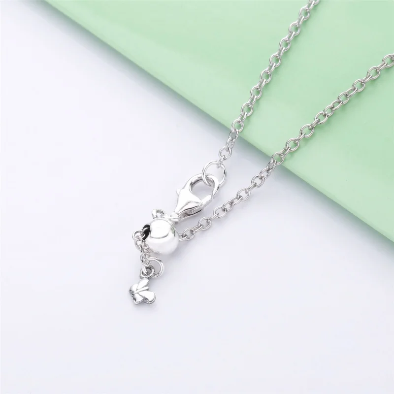 (image for) PANDORA Dazzling Pink Butterfly Necklace - 397931NCCMX-50 - View 4