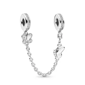 PANDORA Decorative Butterflies Safety Chain - 797865CZ PANDORA Decorative Butterflies Safety Chain - 797865CZ