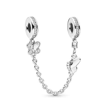 PANDORA Decorative Butterflies Safety Chain - 797865CZ