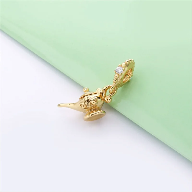 (image for) PANDORA Disney, Magic Lamp Dangle Charm - 768038CZ - View 2