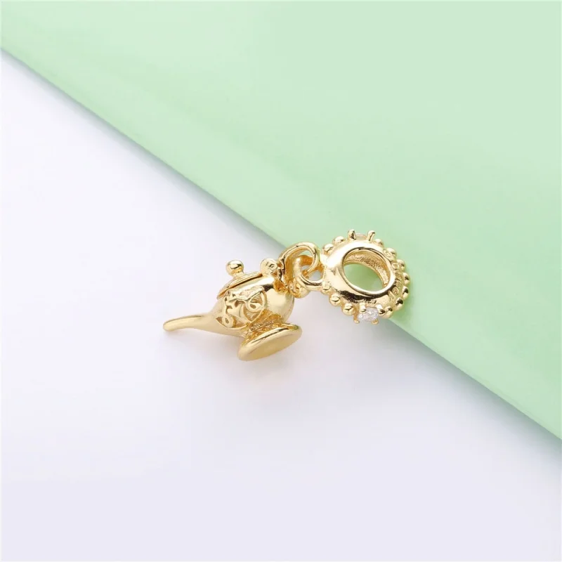 (image for) PANDORA Disney, Magic Lamp Dangle Charm - 768038CZ - View 4