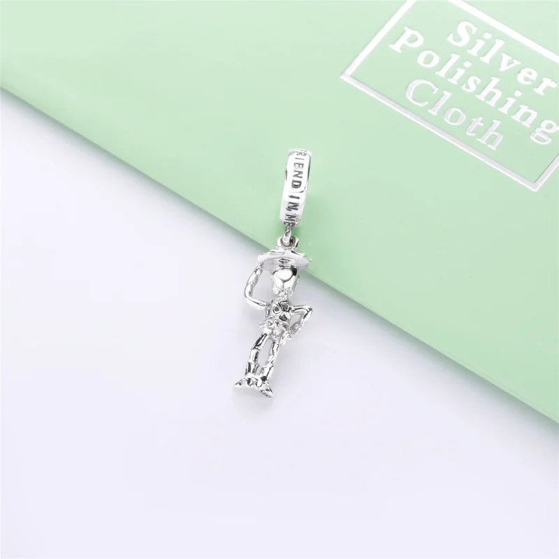 (image for) PANDORA Disney Pixar, Toy Story, Woody Dangle Charm - 798041ENMX - View 3
