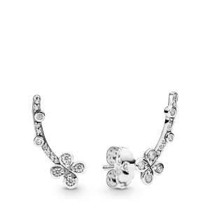 (image for) PANDORA Draped Four-Petal Flower Earrings - 297936CZ