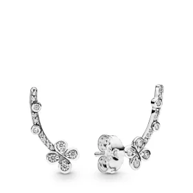 PANDORA Draped Four-Petal Flower Earrings - 297936CZ PANDORA Draped Four-Petal Flower Earrings - 297936CZ