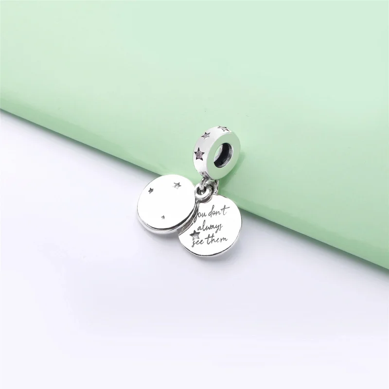 (image for) PANDORA Forever Sisters Dangle Charm - 798012FPC - View 4