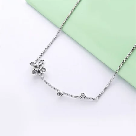 PANDORA Four-Petal Flower Necklace - 397956CZ