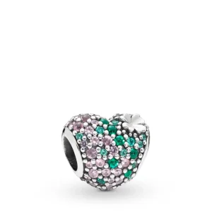 (image for) PANDORA Gleaming Clover Heart Charm - 797869NRGMX