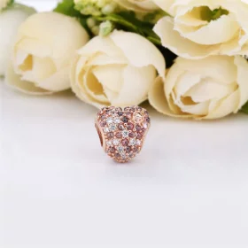 PANDORA Gleaming Ladybird Heart Charm - 787894NPOMX PANDORA Gleaming Ladybird Heart Charm - 787894NPOMX