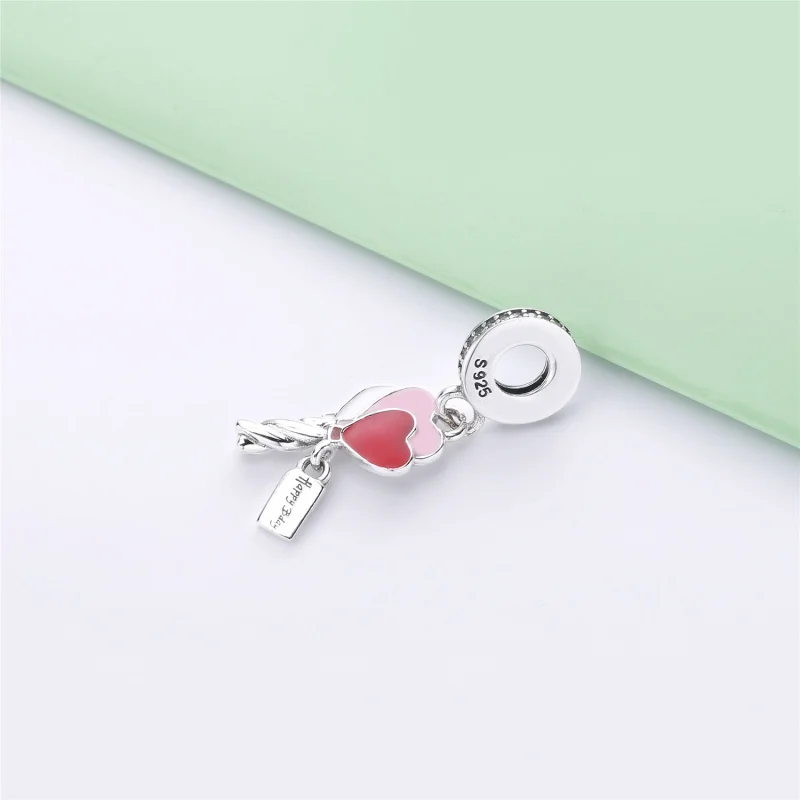 (image for) PANDORA Heart Balloons Dangle Charm - 798076CZ - View 3