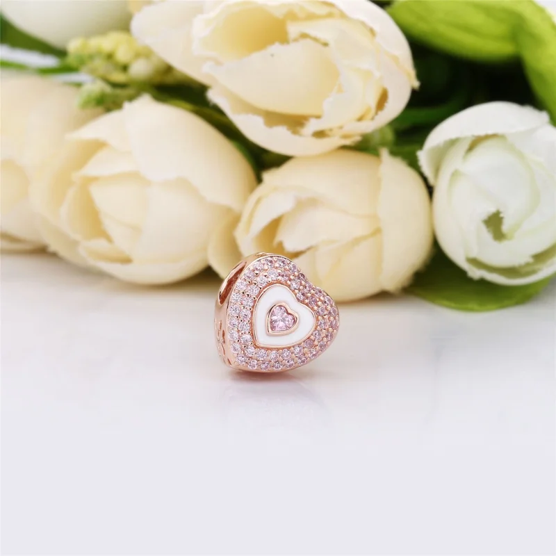 (image for) PANDORA Hearts on Hearts Charm - 788097NPR - View 3