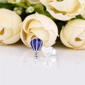 PANDORA Hot Air Balloon & Heart Stud Earrings - 298058EN195 PANDORA Hot Air Balloon & Heart Stud Earrings - 298058EN195