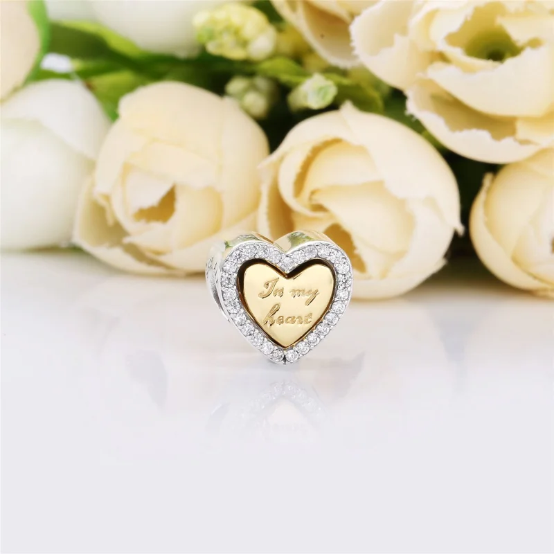 (image for) PANDORA In My Heart Charm - 767606CZ - View 2