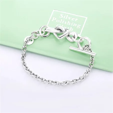 PANDORA Knotted Heart Bracelet - 598100