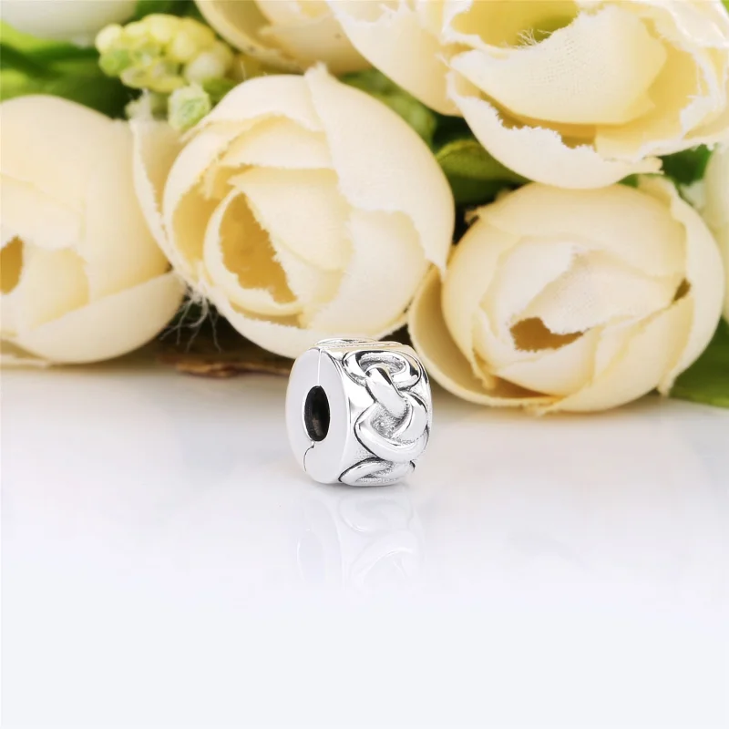 (image for) PANDORA Knotted Heart Clip - 798035 - View 2