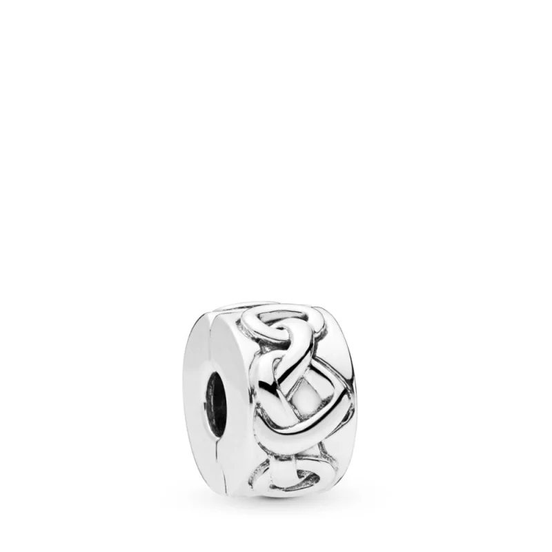 (image for) PANDORA Knotted Heart Clip - 798035 - Product Image