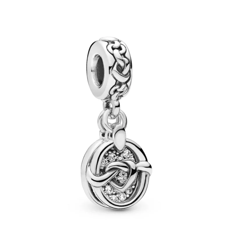 (image for) PANDORA Knotted Heart Dangle Charm - 798095CZ - Product Image