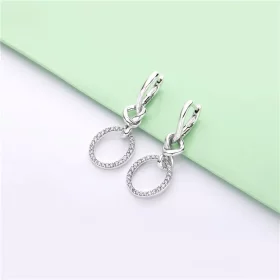 PANDORA Knotted Heart Dangle Earrings - 298110CZ PANDORA Knotted Heart Dangle Earrings - 298110CZ