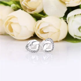 PANDORA Knotted Heart Stud Earrings - 298019CZ PANDORA Knotted Heart Stud Earrings - 298019CZ