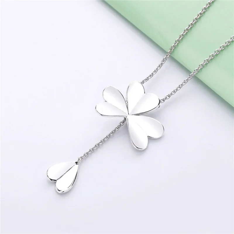 (image for) PANDORA Lucky Four-Leaf Clover Necklace - 397925 - View 2