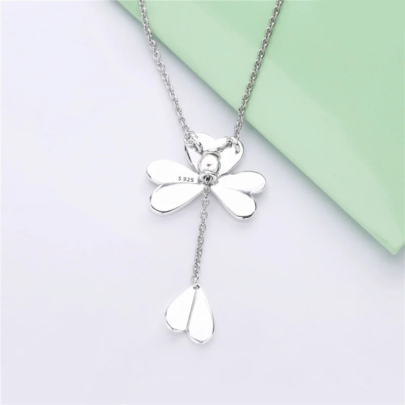 (image for) PANDORA Lucky Four-Leaf Clover Necklace - 397925 - View 3