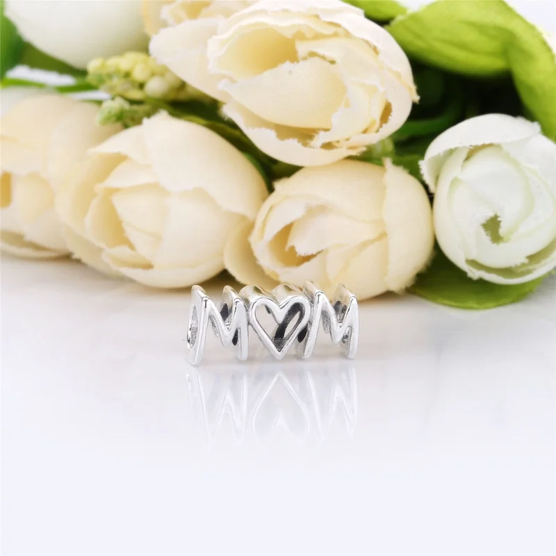 (image for) PANDORA Mom Script Charm - 797778 - View 2