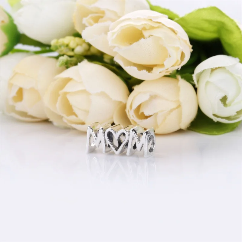 (image for) PANDORA Mom Script Charm - 797778 - View 3