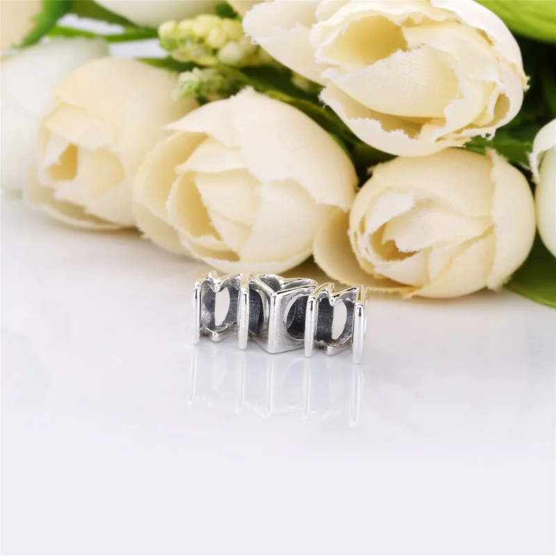 (image for) PANDORA Mom Script Charm - 797778 - View 4