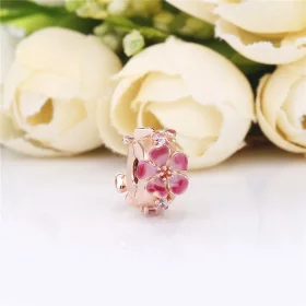 PANDORA Peach Blossom Flower Clip - 788099CZ PANDORA Peach Blossom Flower Clip - 788099CZ