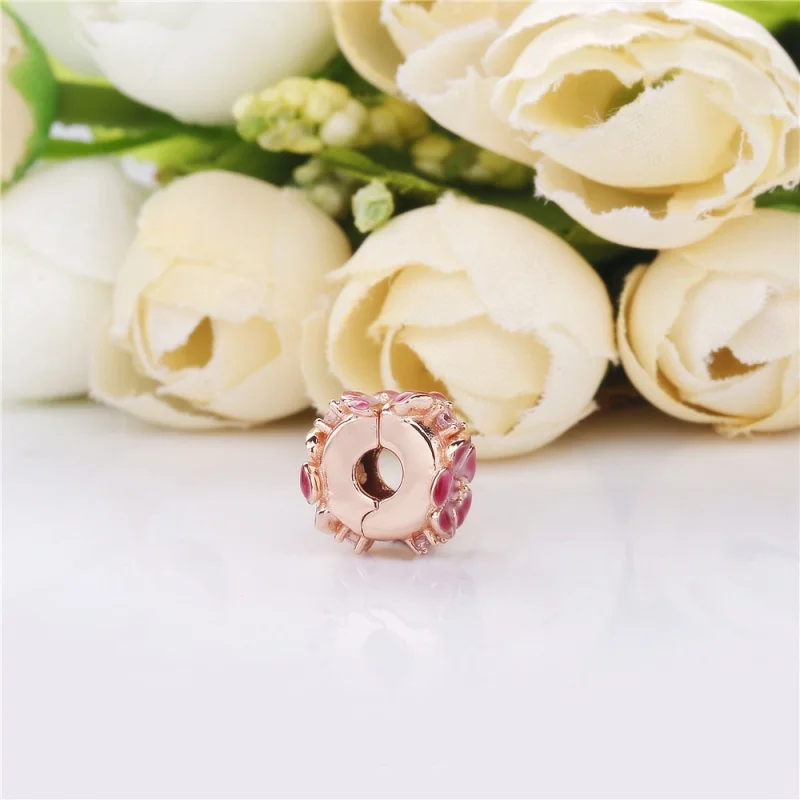 (image for) PANDORA Peach Blossom Flower Clip - 788099CZ - View 4