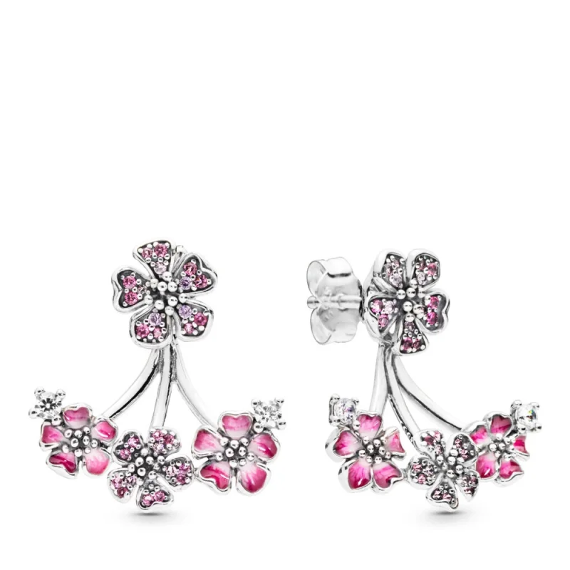 (image for) PANDORA Peach Blossom Flowers Earrings - 298113NCCMX - Product Image