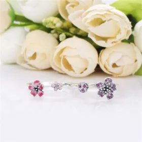 PANDORA Peach Blossom Flowers Ring - 198091NCCMX PANDORA Peach Blossom Flowers Ring - 198091NCCMX