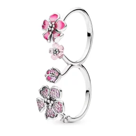 PANDORA Peach Blossom Flowers Ring - 198091NCCMX PANDORA Peach Blossom Flowers Ring - 198091NCCMX