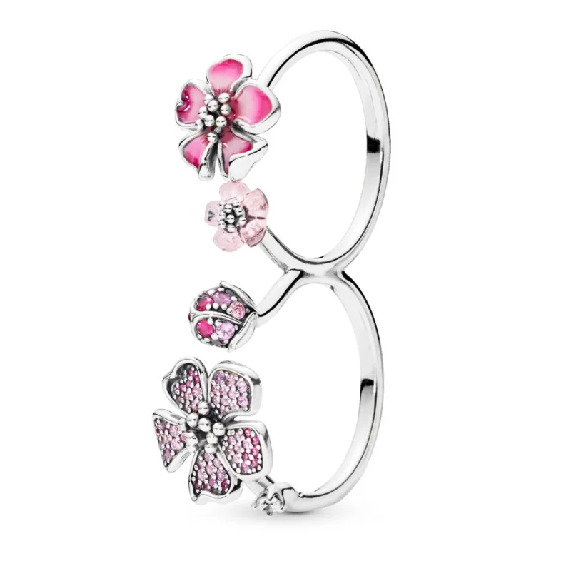 (image for) PANDORA Peach Blossom Flowers Ring - 198091NCCMX - Product Image