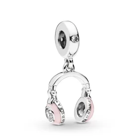 PANDORA Pink Headphones Dangle Charm - 797902EN160 PANDORA Pink Headphones Dangle Charm - 797902EN160