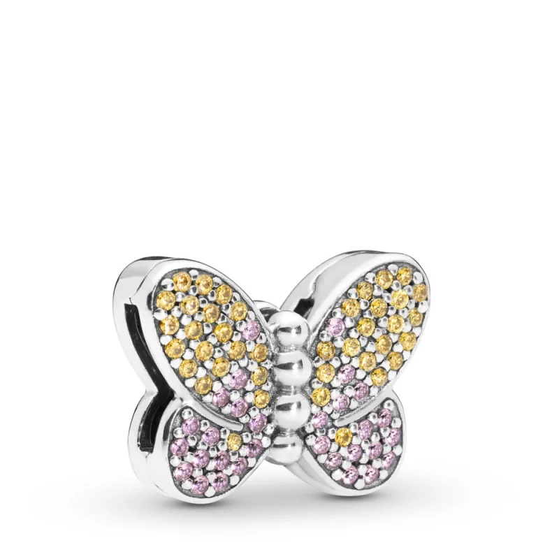 (image for) Pandora Reflexions™ Bedazzling Butterfly Clip Charm - 797864CZM - Product Image