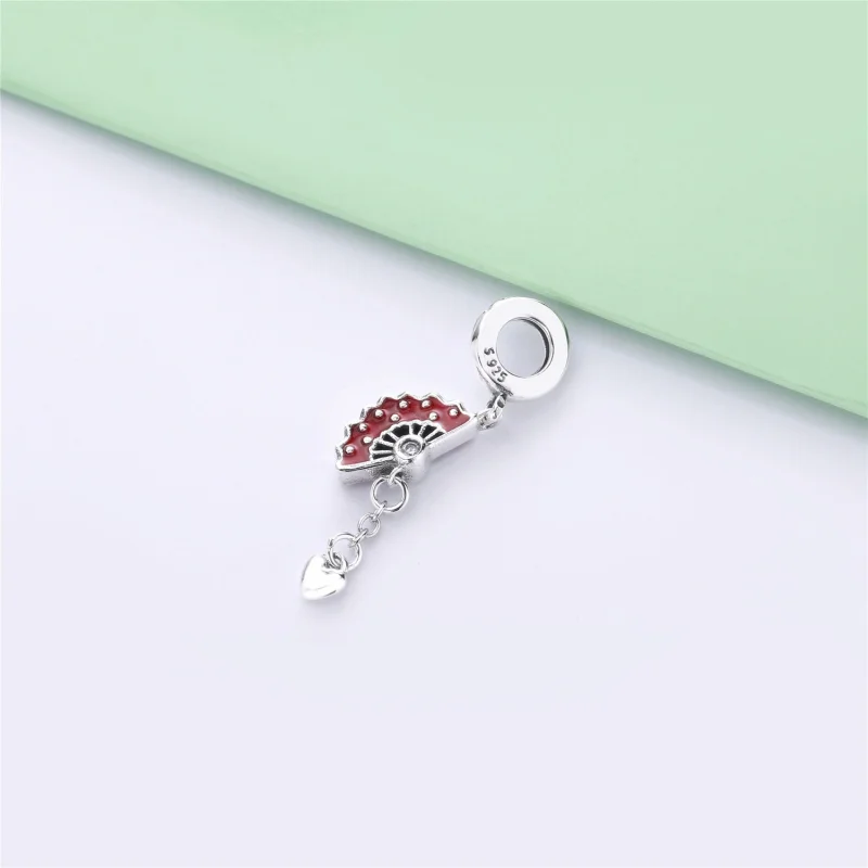 (image for) PANDORA Spanish Fan Dangle Charm - 797879EN09 - View 3