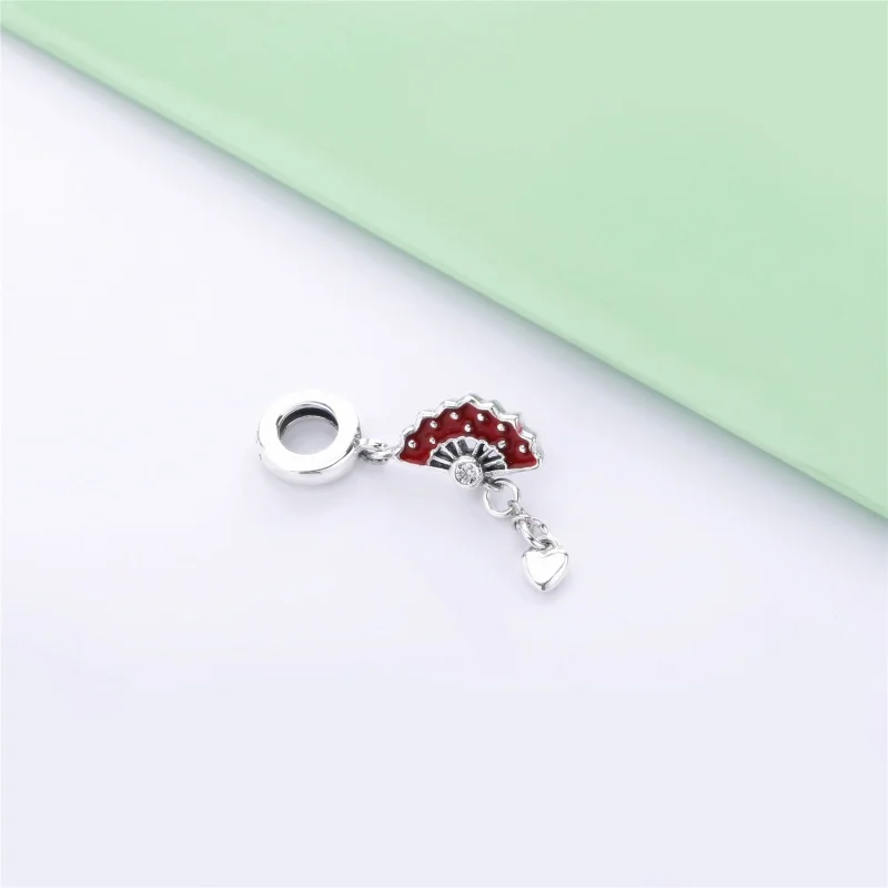 (image for) PANDORA Spanish Fan Dangle Charm - 797879EN09 - View 4