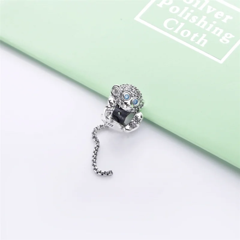 (image for) PANDORA Sparkling Monkey Charm - 798054CZ - View 2