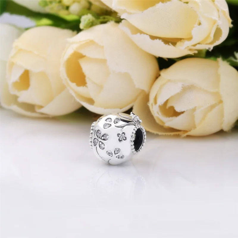 (image for) PANDORA Sparkling Skull Charm - 797866CZ - View 3