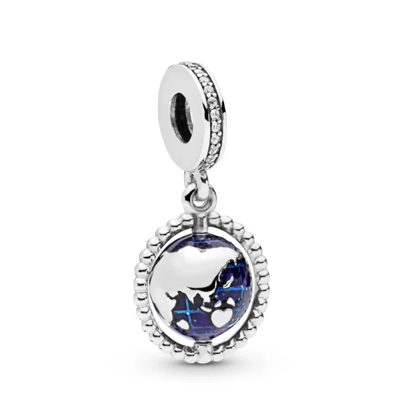 (image for) PANDORA Spinning Globe Dangle Charm - 798021CZ - Product Image
