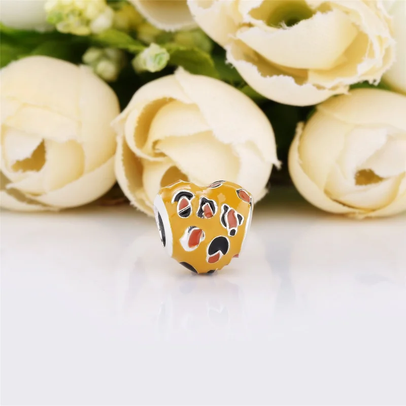 (image for) PANDORA Spotted Heart Charm - 798065ENMX - View 2