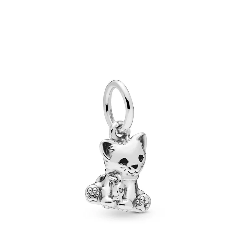 (image for) PANDORA Sweet Cat Dangle Charm - 798011EN16 - Product Image