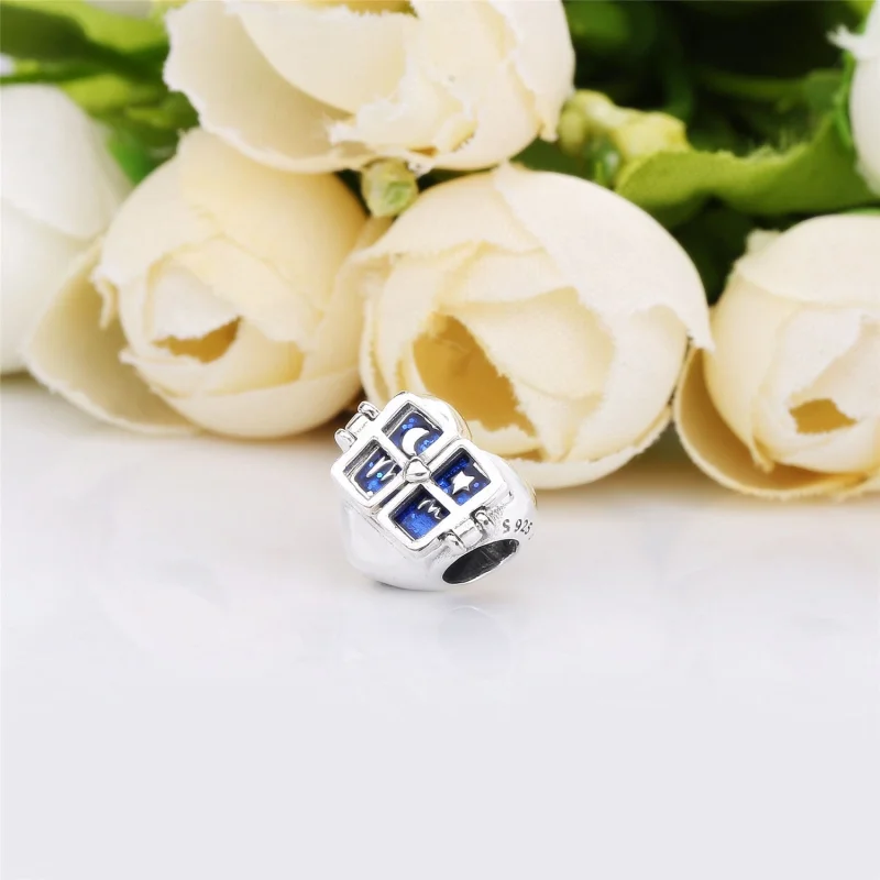 (image for) PANDORA Window Heart Charm - 798006EN63 - View 3