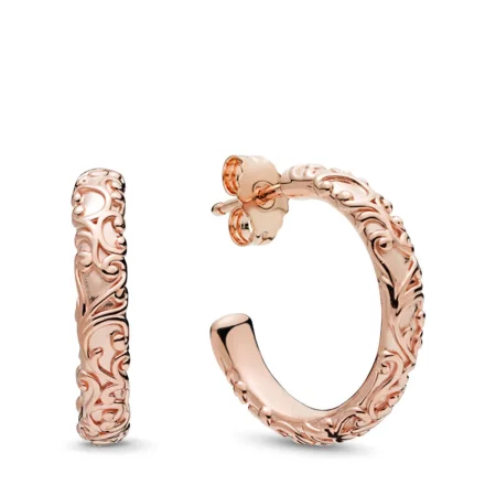 Regal Beauty Hoop Earrings, PANDORA Rose™ - 287732
